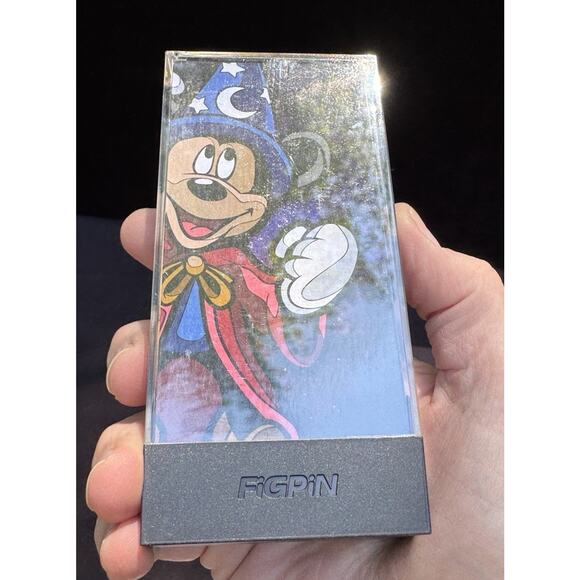 Vtg Disney Store FiGPiN Sorcerer Mickey Mouse Collectible Pin Hollywood Studios - Picture 6 of 8